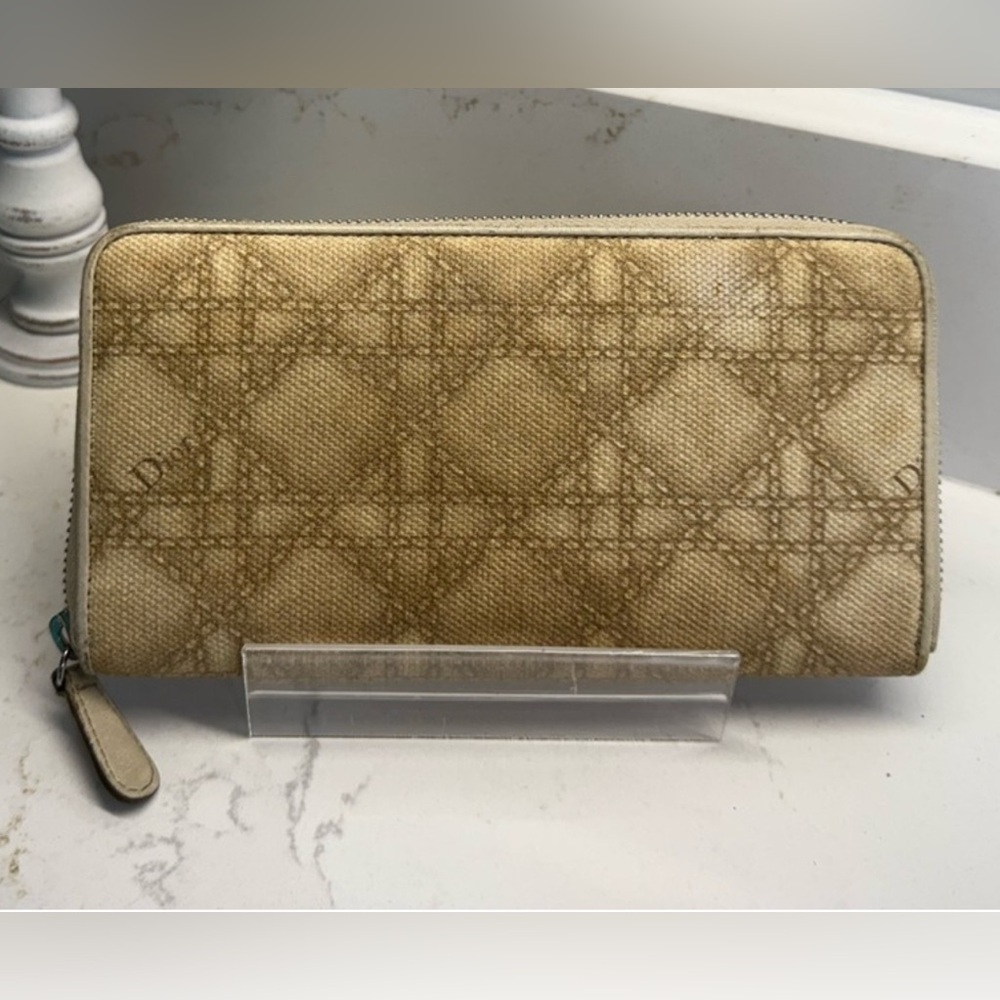 Beige Christian Dior Wallet